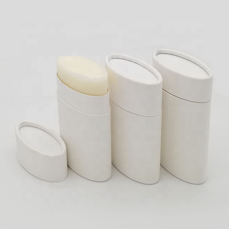 Oval Paperboard Deodorant Tubes