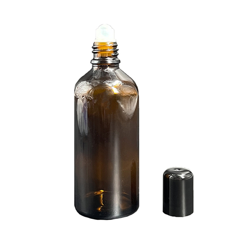 Empty Amber Glass Roll on Bottles for Essential Oils