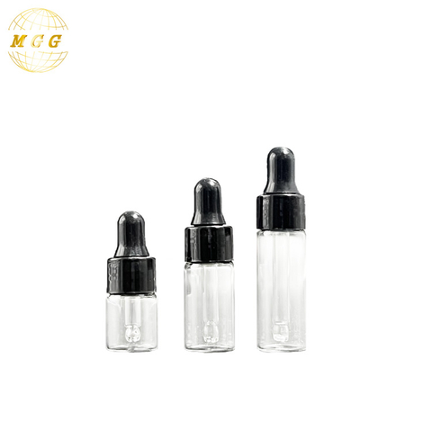 2ml 3ml 5ml Small White Glass Dropper Bottle
