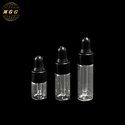 2ml 3ml 5ml Small White Glass Dropper Bottle